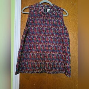 Anthropologie Akemi & kin jacquard sleeveless top sz L